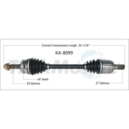 Surtrack Axle Cv Axle Shaft, Ka-8099 KA-8099